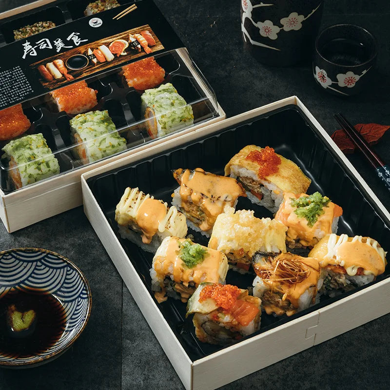 Functional Keywords Japanese Sushi Making Mold Tool Kit Matt Lamination Folders Bio-degradable Wood Plastic Portable Easy Use