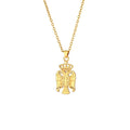 18K Gold Necklace Hot-selling Republic of Serbia Eagle Pendant Necklace Stainless Steel Fine Jewelry Necklace