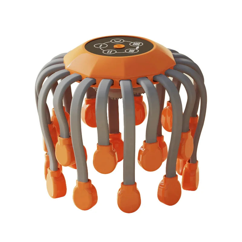 Hot Sales Promotes Blood Circulation Relieves Fatigue 20 Claw Head Scalp Massager Cordless Octopus Head Massager