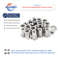 Stainless Steel Rivet Nut Flat Zinc Plated Cylindrical Hollow Cap Nut Durable Metric M3 Automotive Grade Canchen Electrical