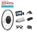 EU Stock 26inch 48V 1500W Rear Wheel Hub Motor Electric Bike LCD Display Thumb Throttle for Electric Bicycle Conversion Kits