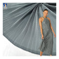 YX929 Minimum Order Quantity 5 Yards Polyester Smooth and Soft Satin Pleated Fabric Satin Pleated Dress Fabric for Women