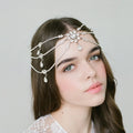 Sparkling Crystal Bridal Headband Waterdrop Diamond Headpiece Tiara Wedding Hair Jewelry