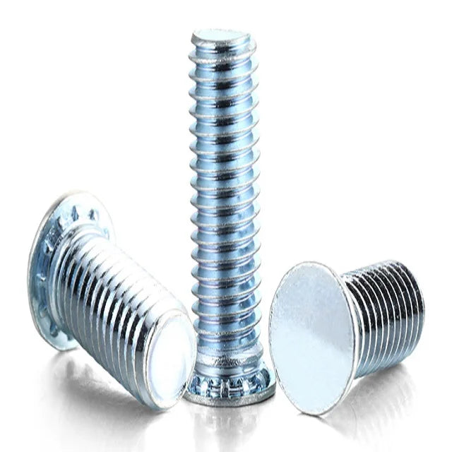 Stainless Steel / Zinc Plated Pressure Riveting Self Clinch Stud Screws FHS M2.5 M3 M4 M5 M6 M8 M10 Self Clinching Stud Screw