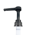 Free Sample 43/410 Plastic Food Grade Non Spill Syrup Pump Dispenser with Sprayer for Juice Honey Gallon Bottle Anti Theft 43mm