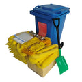 HealthRun HKITS240L-CHA 240-Liter Chemical Waste Bin Spill Kit for Efficient Laboratory Waste Management