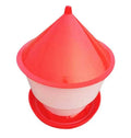 BERYS Wholesale 30kg Chicken Bird Feeder Red White Plastic Hanging Lid New 1 Year Warranty 12-18 High Rigidity PP Material