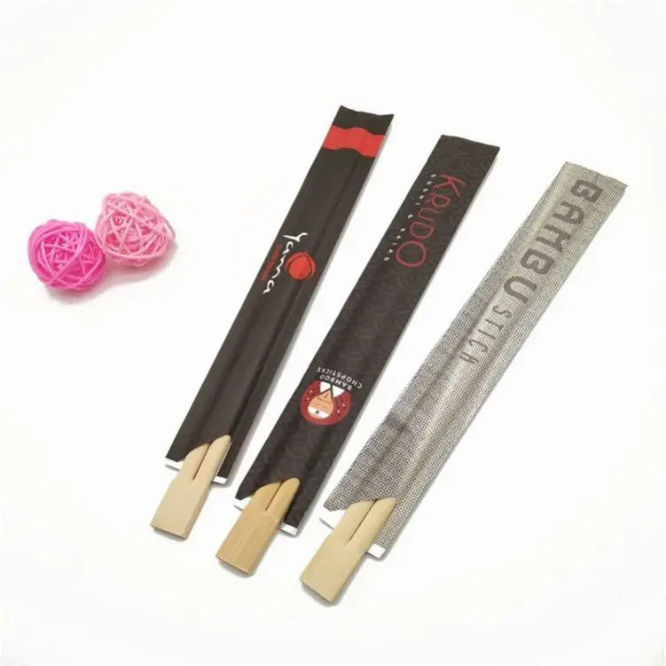 Round Bamboo Chopsticks Disposable Sushi Chopsticks Custom Gift Chopsticks