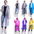 Custom Logo Outdoor Reusable Waterproof Portable Eva Rainwear Eva Rain Cover Poncho Raincoat Rain Coats
