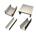 6063 U Channel Aluminum Rail U Shape Mounting Profile for Solar Panel Framing