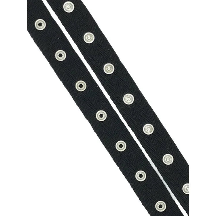 Factory Sale Customer Size Metal Snap Press Button Tape With Prong Metal Snap Buttons