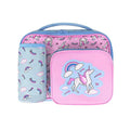 Children Unicorn Lunch Box with 3 Compartments Thermal Insulated Cooler Bag for School Kids