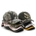 Wholesale Unisex Adjustable 6 Panel Blank Camo Pattern Sports Hat Custom Logo Soft Top Curved Brim Washed Cotton Baseball Cap