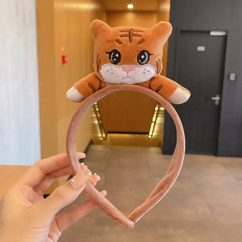 IVANHOE Cute Little Tiger Ears Tiger Headband Cartoon Headdress Funny Hairpin Sweet Headband Hair Accessories Female