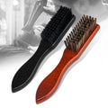 Best Customize Logo Neck Duster Wood Handle Broken Hair Brush Black Color Beard Cleaning Brush for Barber