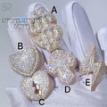 Custom Pass Diamond Tester Hip Hop VVS Moissanite Ring Iced Out 925 Silver Letter Cross Ring 925 Silver Men Fine Jewelry Ring