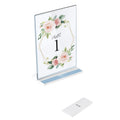 Good Quality 1 Pack Clear Plastic Sign Holders for 4x6 Paper Vertical T shape Frame for Displaying Signs and Menus