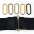 Meetee AP614 50mm Zinc Alloy Buckle DIY Handmade Oval Ring Snap for Bag Strap Belt Luggage-Handbag Hardware Accessories