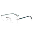 Retro Vintage Style Rimless Clear Lens Glasses Fashion Reading Rimless Flexible Optical Frame