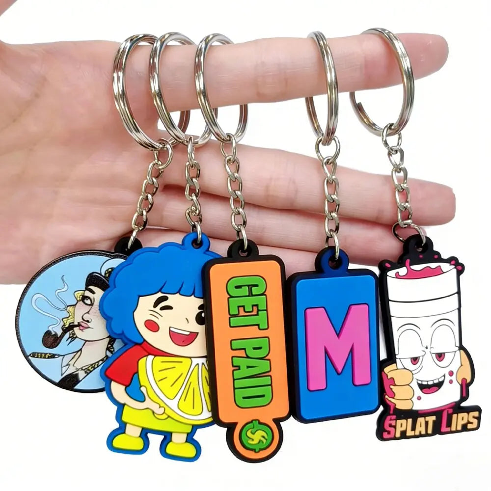 OEM/ODM Custom 2D 3D Cute Cartoon PVC Rubber Keychains Manufacturer's Anime Keychains for Key Holder