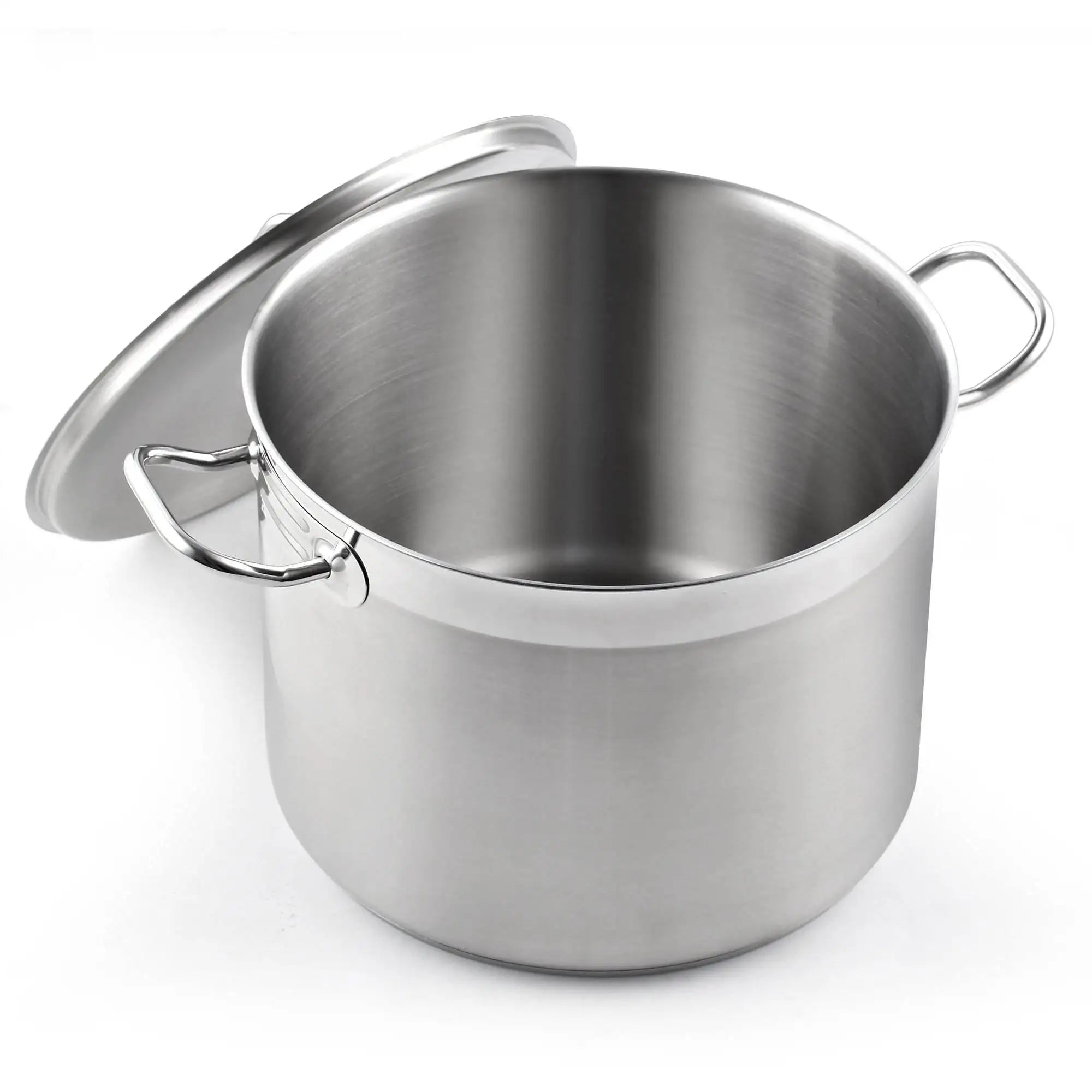 Stainless Steel Silver Color Large Deep Stock Pot Commercial Catering Equipment Stock Pots for Home and Restaurant Hotel