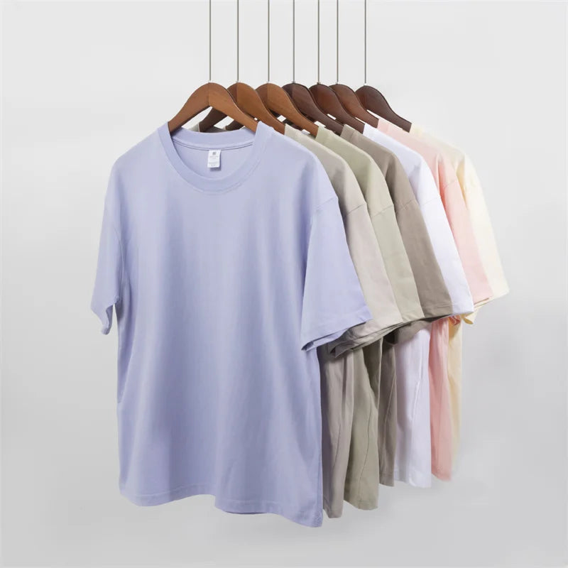 OEM/ODM Good Quality Heavyweight 220 Grams Combed Cotton T-shirt for Men