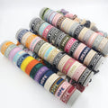 Ethnic Style Custom LOGO Embroidered Hand-woven Tassel Wrist Strap Color Webbing wristband Bracelet