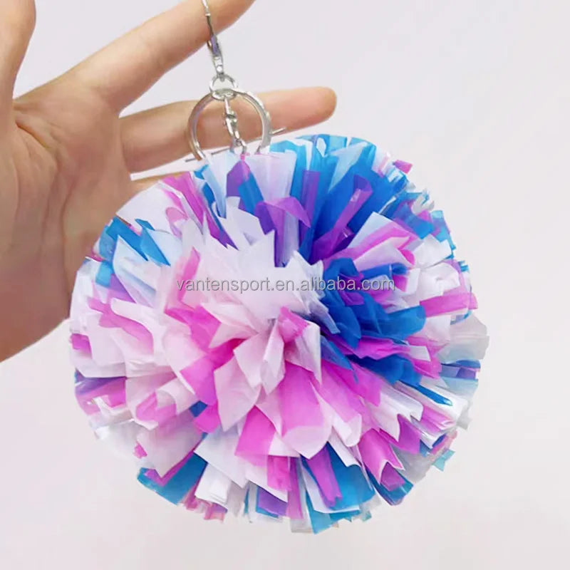 2024 New Design Cheer Dance Gifts Bags Hanger Pink Blue White Yellow Cheer Mini Pom Poms