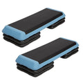 Adjustable ABS Aerobic Step Stepper with 4 Risers for Indoor Fitness and Home Exercise