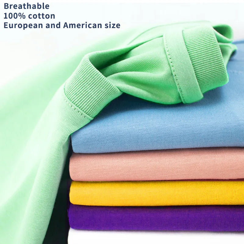 100% Cotton Men's T-Shirt Multi-Size O Collar Breathable Knitted Fabric Made in China Blank T-Shirt