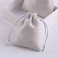 Custom 10*12cm Velvet Jewelry Organizer Bag Small Travel Storage Pouch with Logo Print Supplier's Gift Bag
