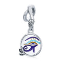 HOT 925 Silver Legend Egypt Charm 925 Sterling Silver Twin Eyes Charm Pendant for Original Bracelet Bangle Women Jewelry SCC1857