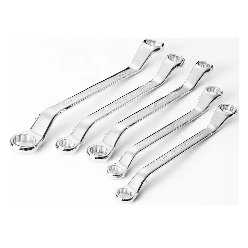 Factory Hot Sale Chrome Vanadium Steel Wrench Set Combination Wrench Angled Handle Percussion Torx Wrench Electrophoresis Spann
