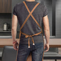 KEFEI Custom logo Heavy Duty Canvas Cooking Apron Industrial Working Apron