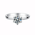 Custom Sterling Silver 3.5g 1ct Moissanite Rings Diamond Wedding Jewelry Ring Women