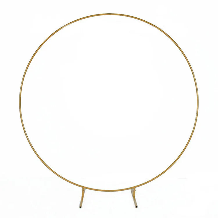 Iron Round Flower Stand Display Metal Gold Balloon Arch Stand for Wedding Circle Backdrop Stand Stage Decorations
