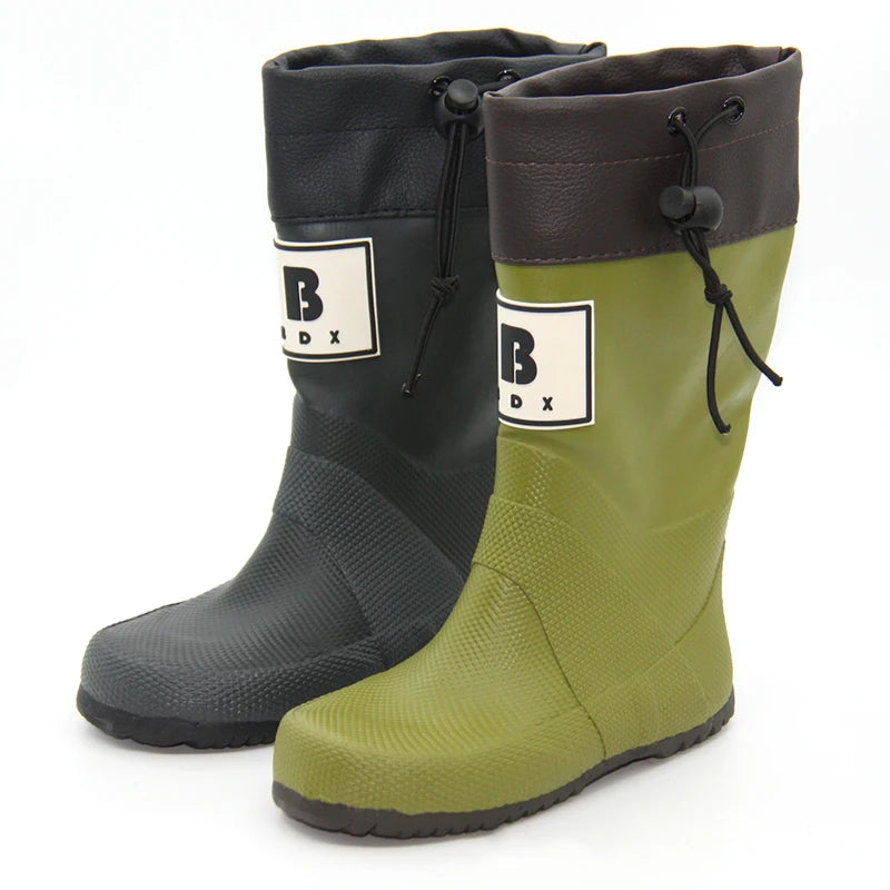 Manufacture Wholesale Children Wellington Waterproof Rubber Mud Gumboots Lightweight Foldable Kids Rain Boots