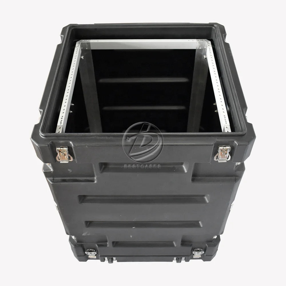 Shockproof Waterproof Hard Rotational 19 Inch 10U OEM/ODM Aluminium IP65 Rack Mount Case with 10-Year Warranty