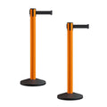 Steel & Metal Queue Manager Crowd Control Retractable Belt Barrier System with IP10 Protection for Bank