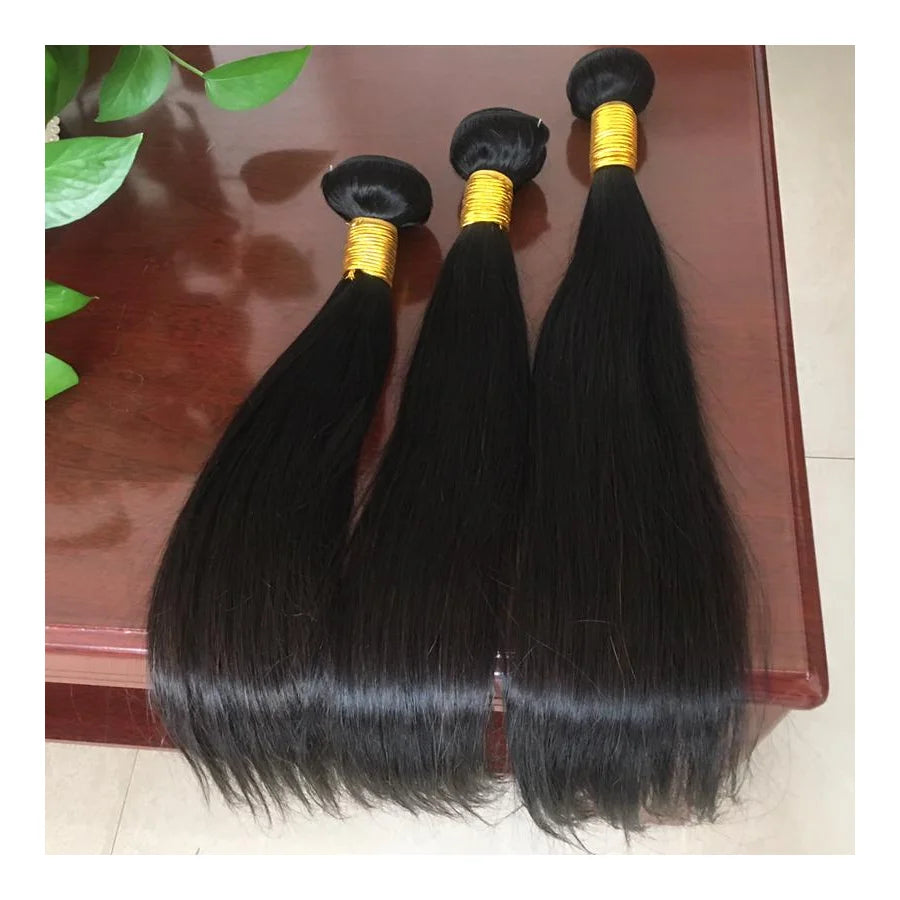3 Pcs One Pack Human Hair Bundles Packet Hair for Full Head Looking Wholesale Cheap Price Human Hair Bundles Vendor