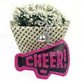 New Arrival Diamond Trumpet Cheerleading Keychain Squad Team Superfan Popcorn Cheer Megaphone Key Chains Tassels Cheer Keychain