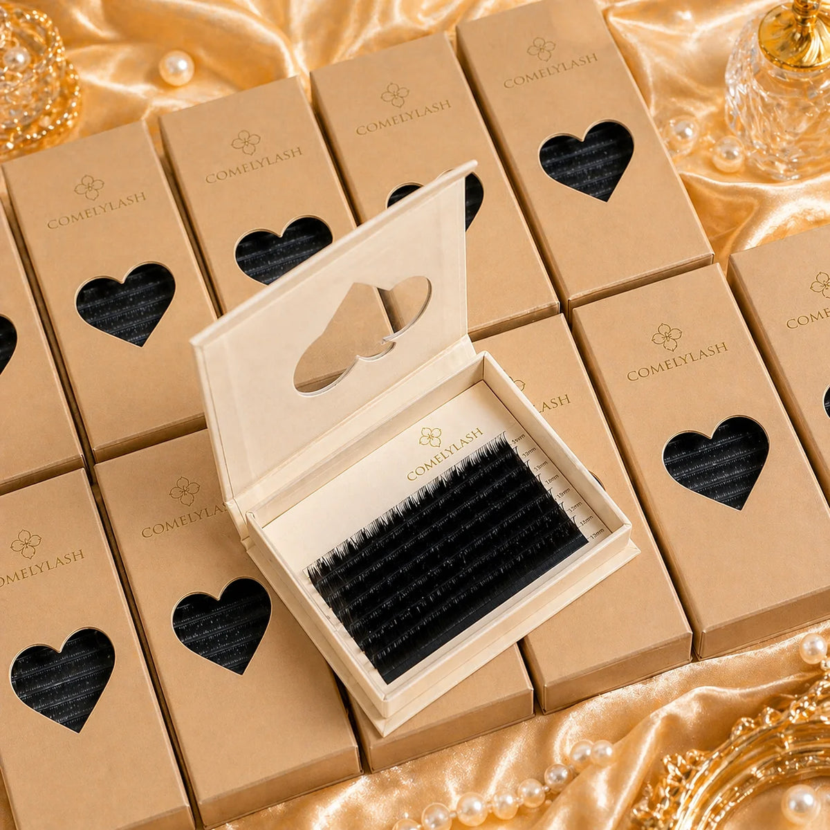Comelylash Individual Lash Extension Sample Box Trays Wholesale Lash Supplies Supplies Private Label Mini Trays Small Box MegaBDM