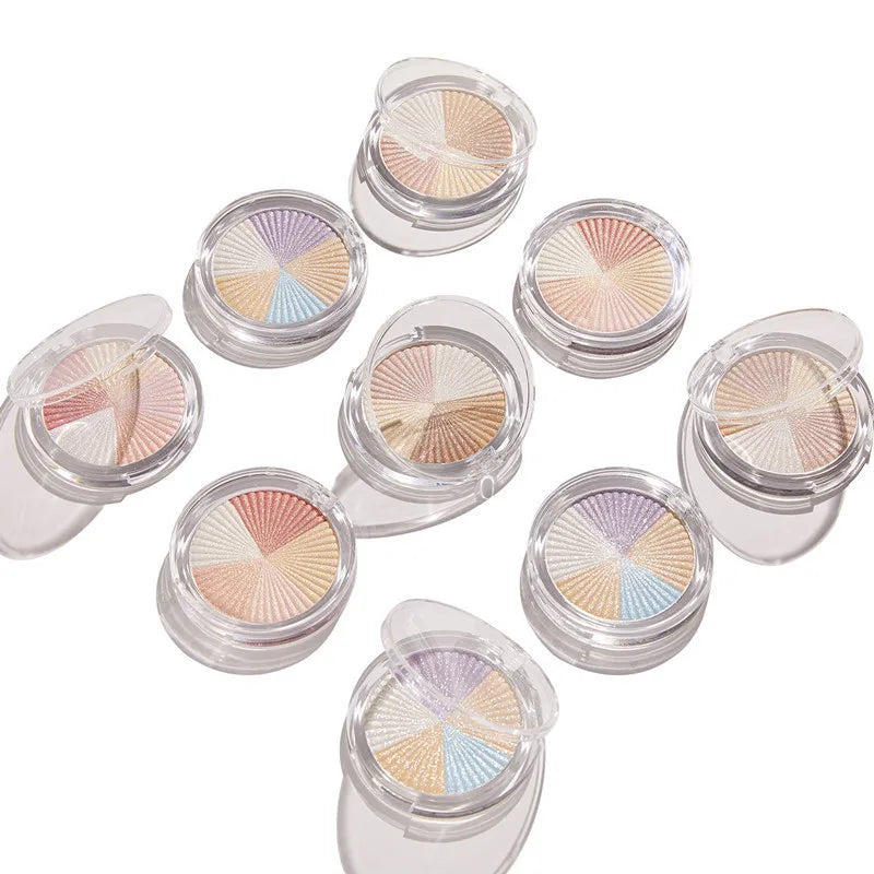 Best Seller 2026 Private Label 5 Color Highlighter Makeup Custom Logo Pressed Highlight Marker Highlighter Bronzer Palette