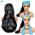 Customize Rhinestone Satin Bonnet Bling Designer Jumbo Bonnets With Tie