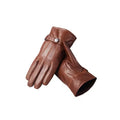 Sample Support Customizable Wholesale Brown Black Sheepskin Genuine Leather Gloves Drive Motorcycle Driving Gloves Men and Women