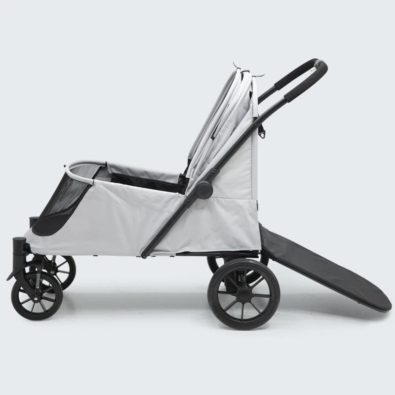 New Design Spacious Durable Pet Stroller Portable Dog Ramp Large Pet Dog Trolley Big Dog Stroller Luxury for 40kg
