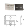 Aluminum Alloy 60 Wide Waist Hole Standard Snap Hook Guide Rail Buckle for Industrial Electrical Appliances