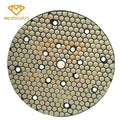 9 Inch Flexible Dry Polishing Pads with Extraction Holes for Hand Grinder