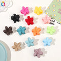 QIYUE Small Size Frangipani Flower Matte Hair Claw Clip Woman Hair Clamps