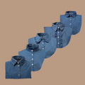 Hot Sale Detachable False Collar Ruffle Decoration Cotton Stripe and Denim Color Fashionable Garment Accessories